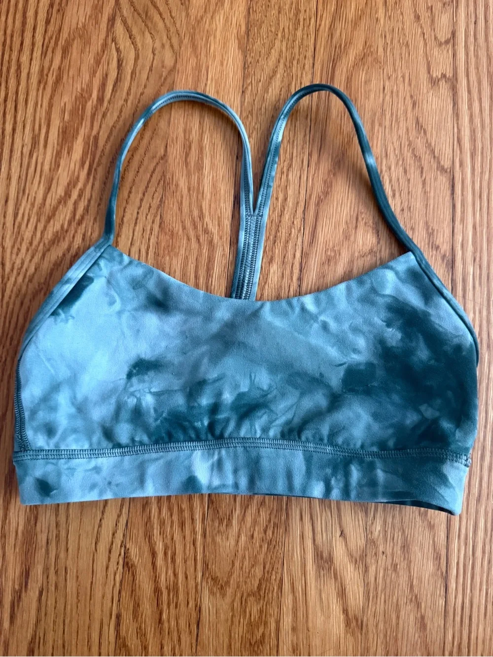 Lululemon athletic blue tie dye sports bra 4